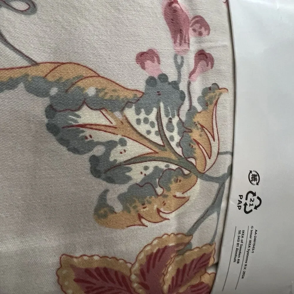 IKEA NASSELKLOCKA NÄSSELKLOCKA Sheet Set Light Grey-beige Queen 605.897.75